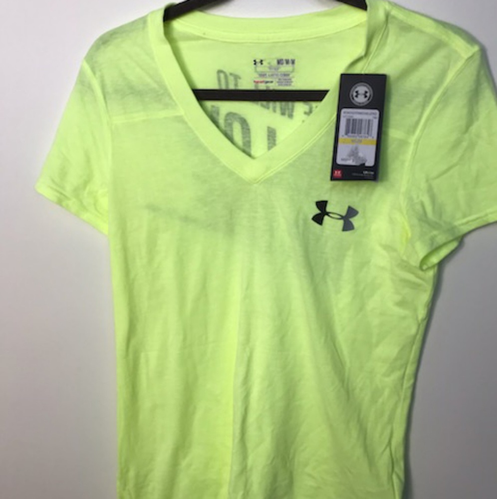 Women's neon UA fitted t shirt